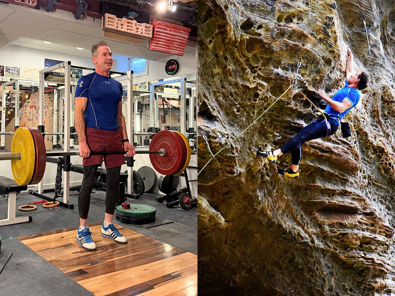 Eric Horst (age 60+) still training and climbing strong