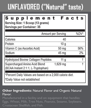 SUPERCHARGED COLLAGEN® (Connective Tissue, Skin & Joint Support)