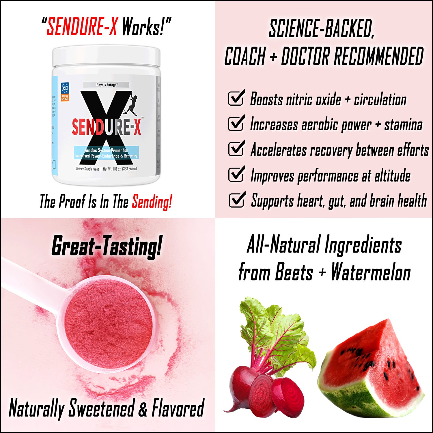 SENDURE-X performance beetroot drink discount pack - PhysiVāntage®