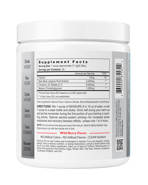 SENDURE-X® - Pre-Workout & Peak Performance (Boost Power-Endurance & Stamina) - NSF Sport Certified!
