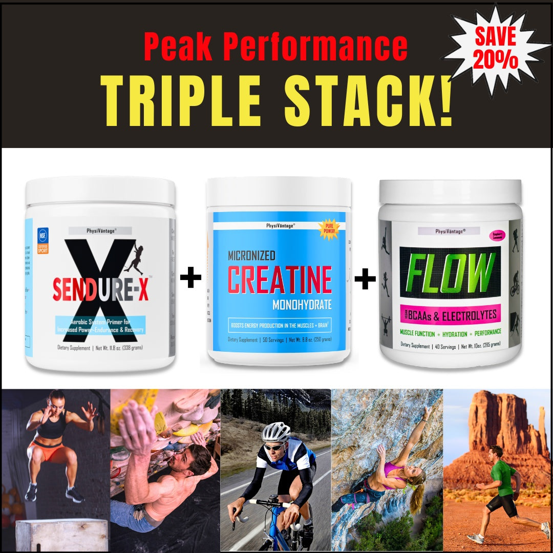 The Performance Triple Stack - Sendure-X, Creatine, FLOW