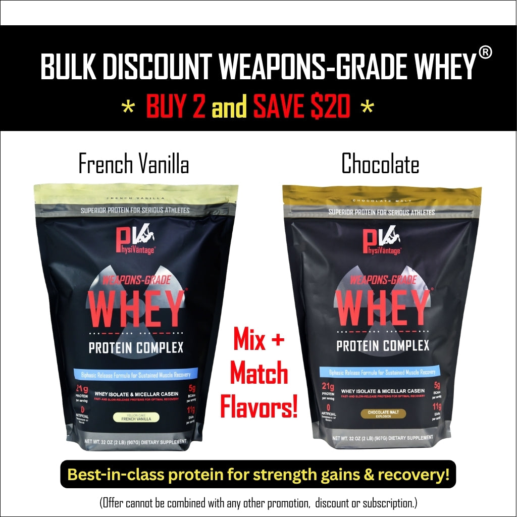 Weapons-Grade Whey® Protein Bulk Discount (2 Bags - 4 lbs total)