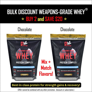 Weapons-Grade Whey® Protein Bulk Discount (2 Bags - 4 lbs total)