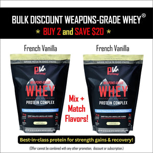 Weapons-Grade Whey® Protein Bulk Discount (2 Bags - 4 lbs total)