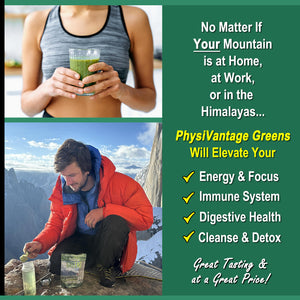 Organic Greens Powder (Energy, Immunity, and Digestive Health Support)