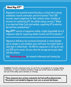 Mag-ATP™ - Cellular Energy System Support (Magnesium Malate 1000mg)