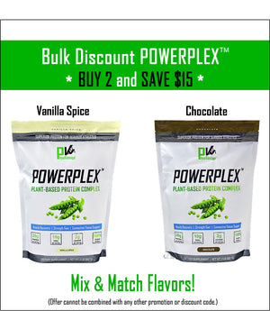 POWERPLEX Plant Protein Bulk Discount (2 Bags - 4 Lbs Total)