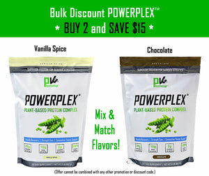 POWERPLEX Plant Protein Bulk Discount (2 Bags - 4 Lbs Total)
