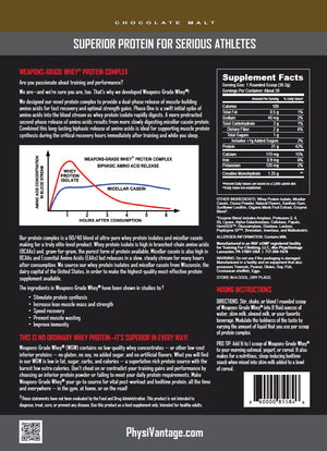 Weapons-Grade Whey® Protein Complex for Strength Gains and Recovery (2 lbs)