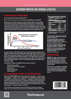 Weapons-Grade Whey® Protein Complex for Strength Gains and Recovery (2 lbs)