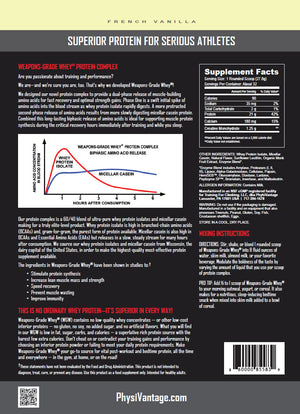 Weapons-Grade Whey® Protein Complex for Strength Gains and Recovery (2 lbs)